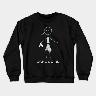 Funny Womens Dance Ballet Design Crewneck Sweatshirt